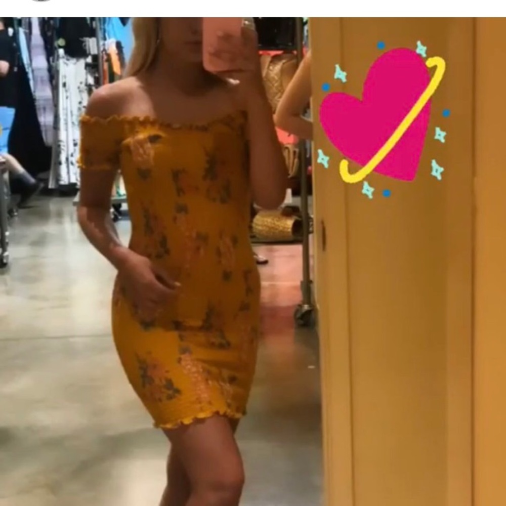 windsor tight yellow dress